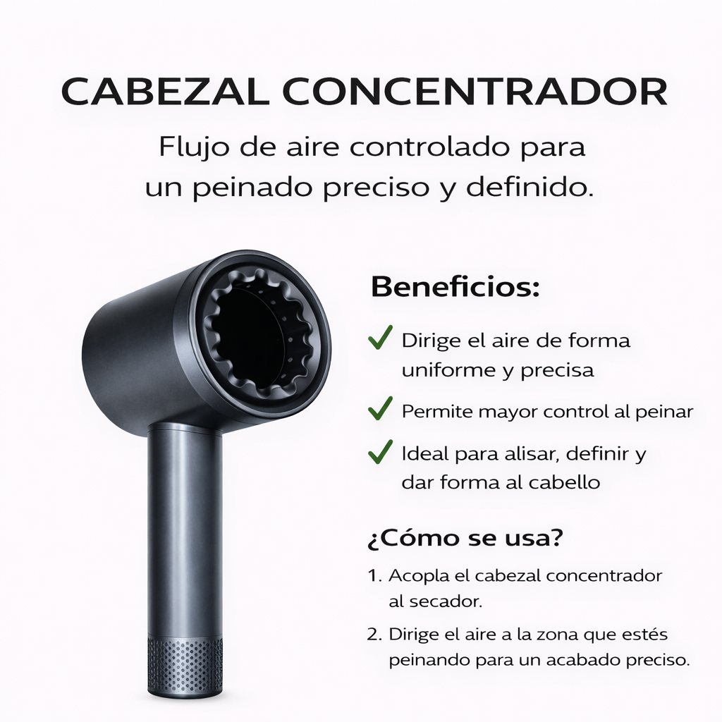 Secador de Pelo Profesional Anti-Frizz