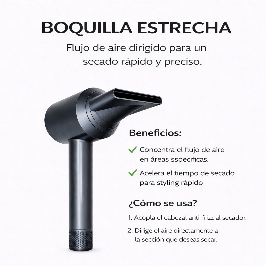 Secador de Pelo Profesional Anti-Frizz