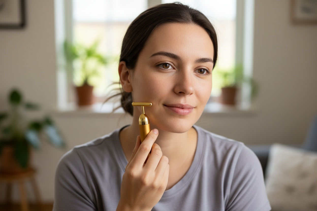 Chica normal usando T-Vibe