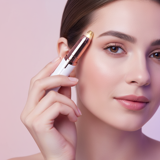 Depiladora Facial LED en Uso