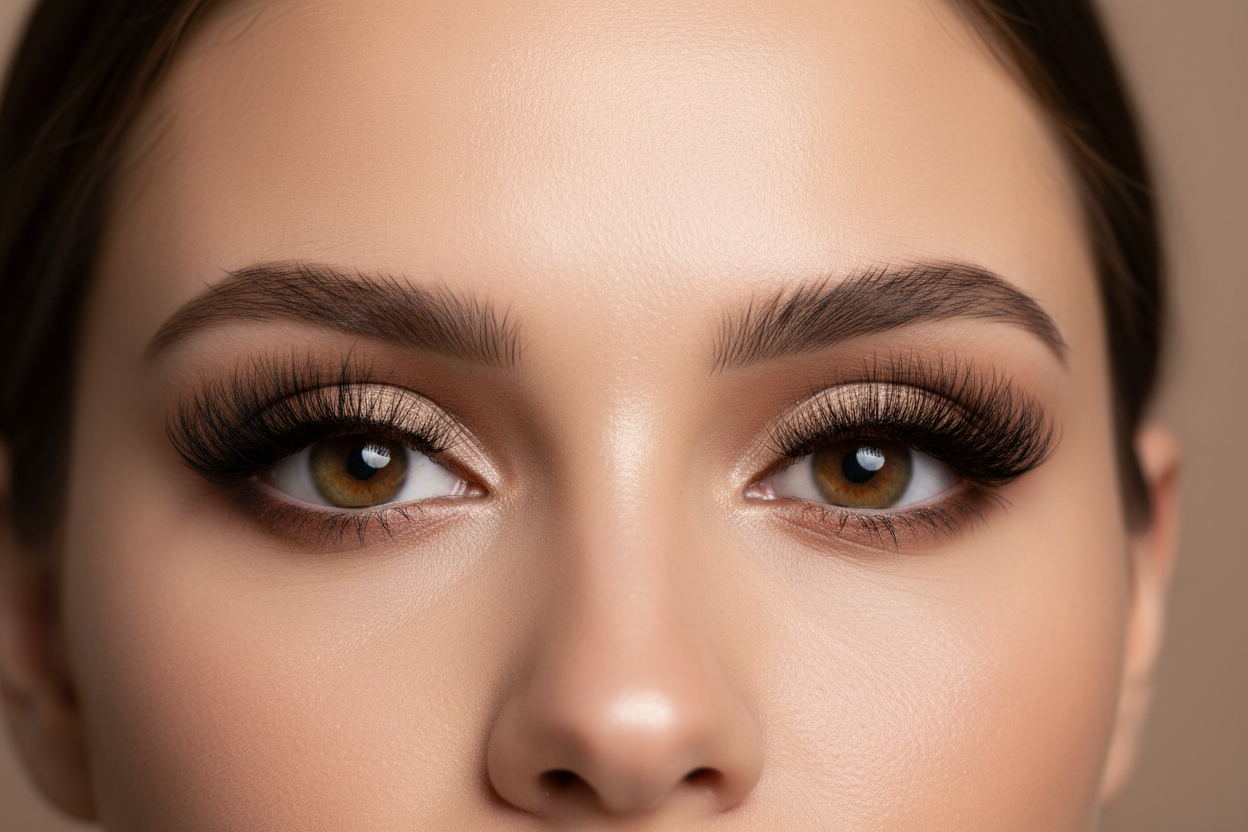 Ojos con pestañas magnéticas